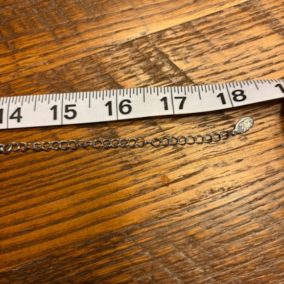 Silver Tone 3 Tiered Lariat Necklace - Picture 8 of 16